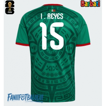 Mexic Israel Reyes #15 Tricou Fotbal Replică Mondial 2026 Barbati Acasa
